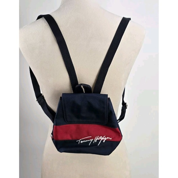 Tommy Hilfiger Handbags - Tommy Hilfiger Mini Backpack Bag Y2K 1990s Spellout Vintage‎
